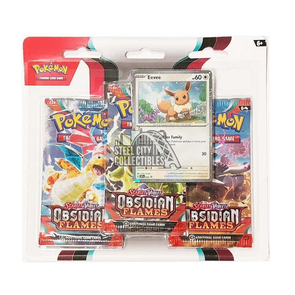 Scarlet & Violet Obsidian Flames 3 Pack Blister