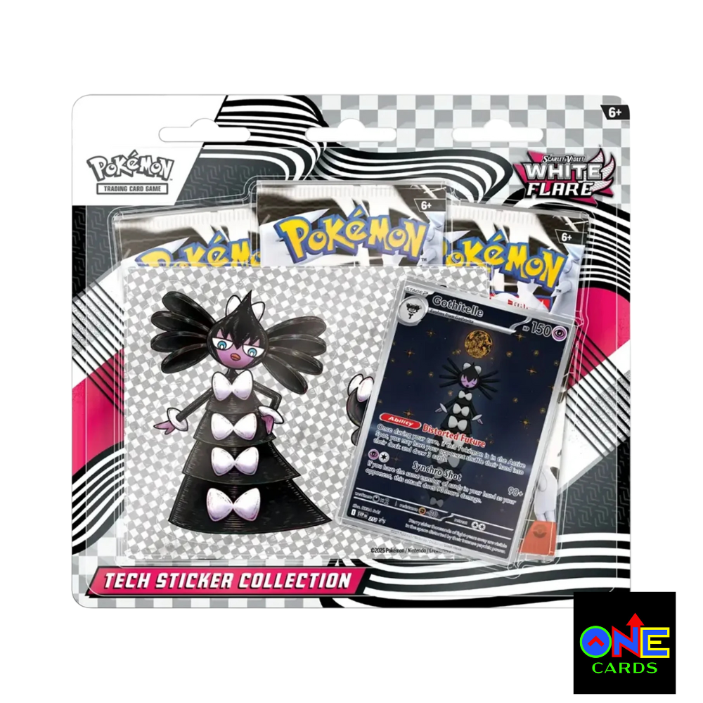 White Flare Tech Sticker Collection
