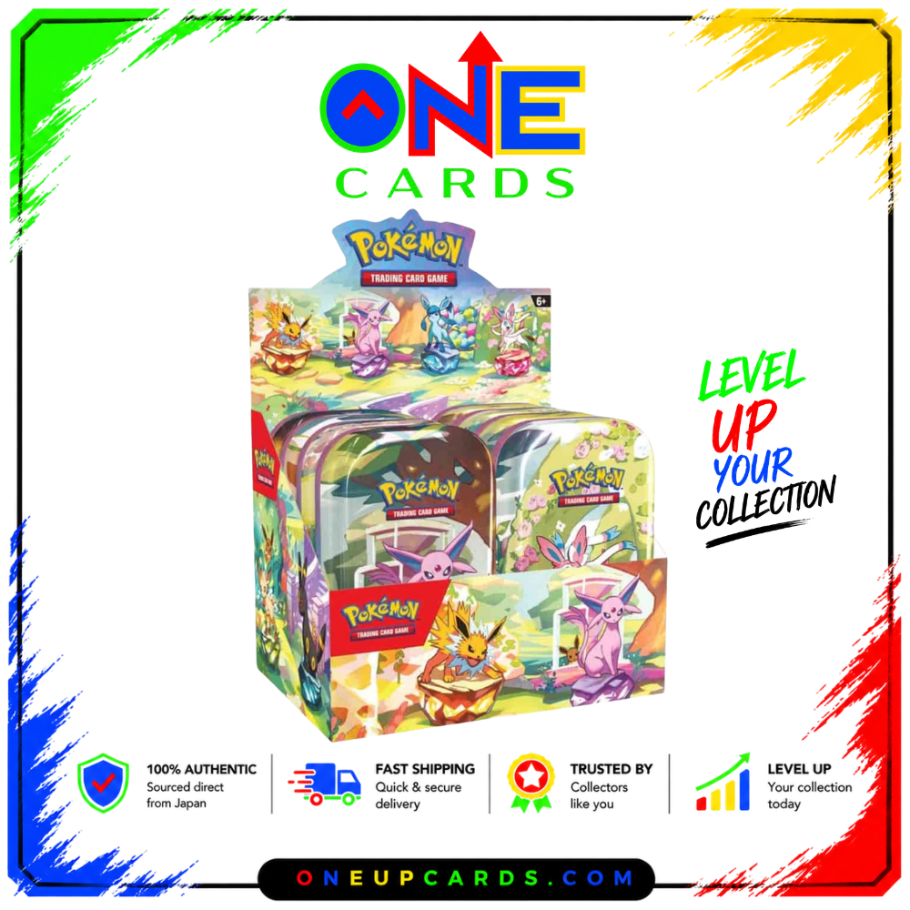 Prismatic Evolutions Mini Tin Display