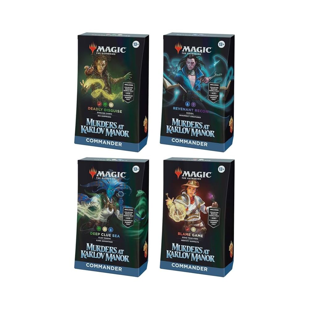 mtg clue commander deck Outlaws of Thunder Junction Decklists Blue's (and Black's) Clues //